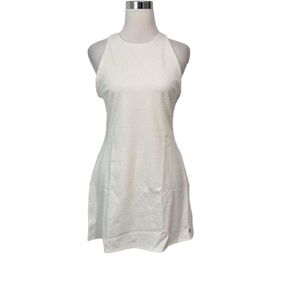 Eleven by Venus Williams Tennis Dress Womens Large White One More Time Skater